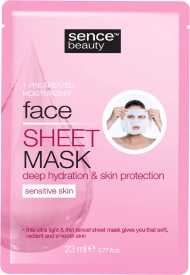 Sence Gezichtsmasker Tencel 6 x 23 ml Voordeelverpakking