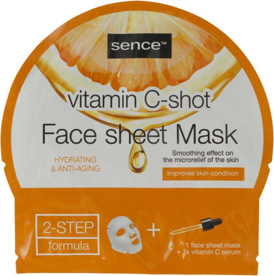 Sence Gezichtsmaskers Vitamin C 6 stuks
