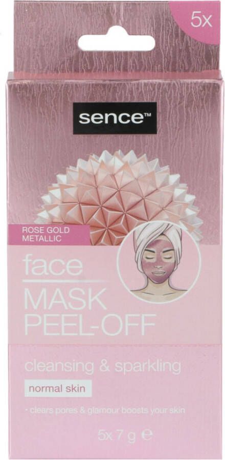 Sence Gezichtsmasker Peel-off Rose Goud 5 stuks