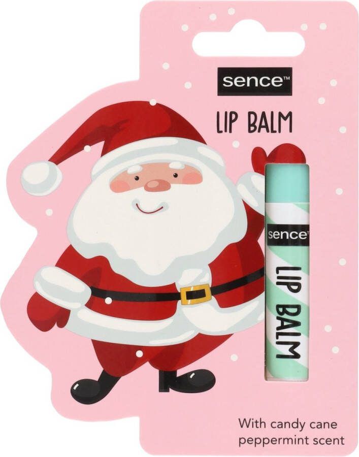 Sence lipbalsem lippenbalsem kerst winter kerstman Santa Claus candy cane peppermint zuurstok pepermunt 3 5 gram