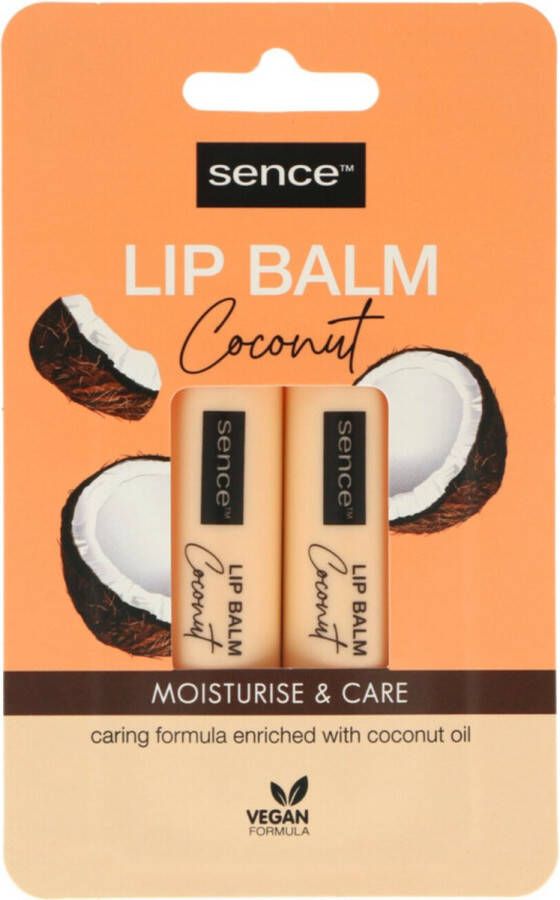 Sence Lippenbalsem Coconut 6 x 2 stuks Voordeelverpakking