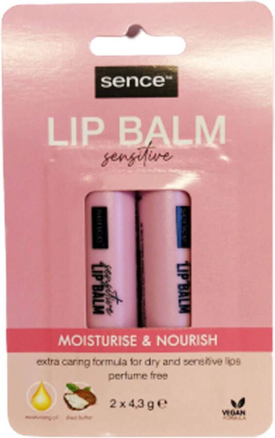 Sence Lippenbalsem Sensitive 6 x 2 stuks Voordeelverpakking