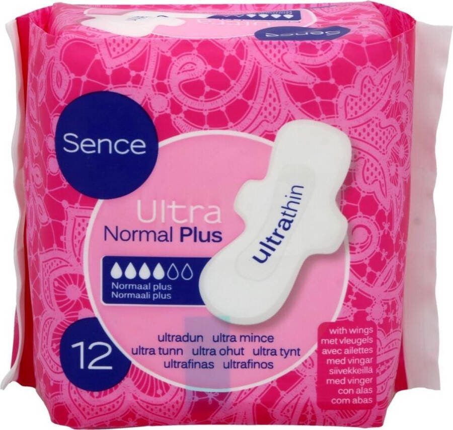 Sence Maandverband Normaal Plus Ultra Thin incontinentie 12 stuks incontinentieverband