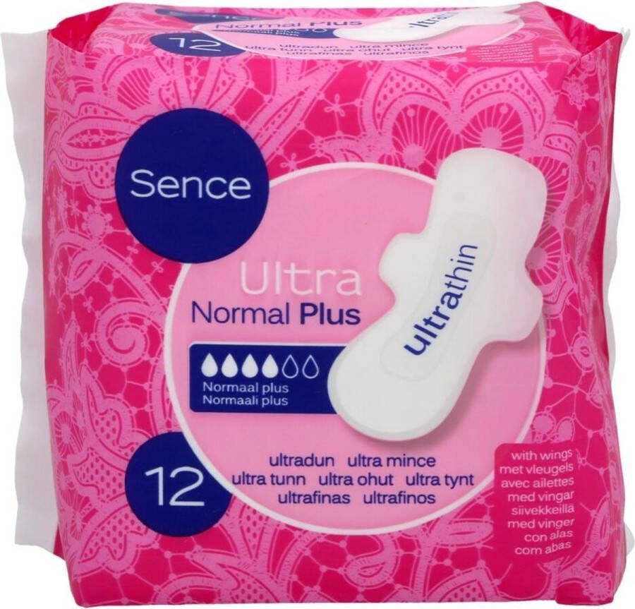 Sence Maandverband Normaal Plus Ultra Thin incontinentie 12 stuks incontinentieverband