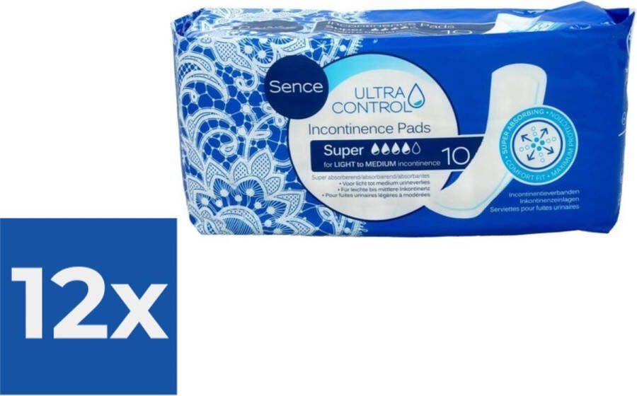 Sence Maandverband Super Plus 10 stuks Voordeelverpakking 12 stuks