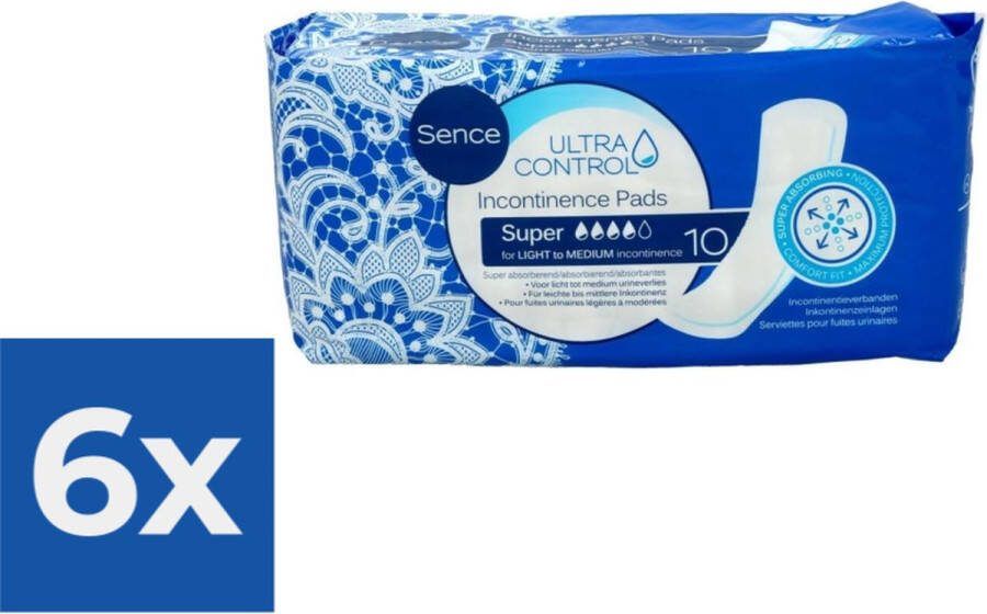 Sence Maandverband Super Plus 10 stuks Voordeelverpakking 6 stuks