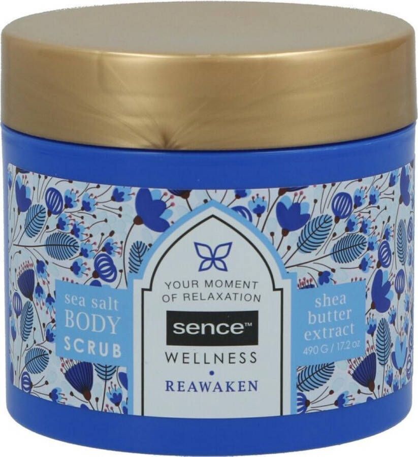 Merkloos Scrub Sence of Wellness Sea Salt Body Scrub Grote Pot 490gr ** BESTE KOOP **