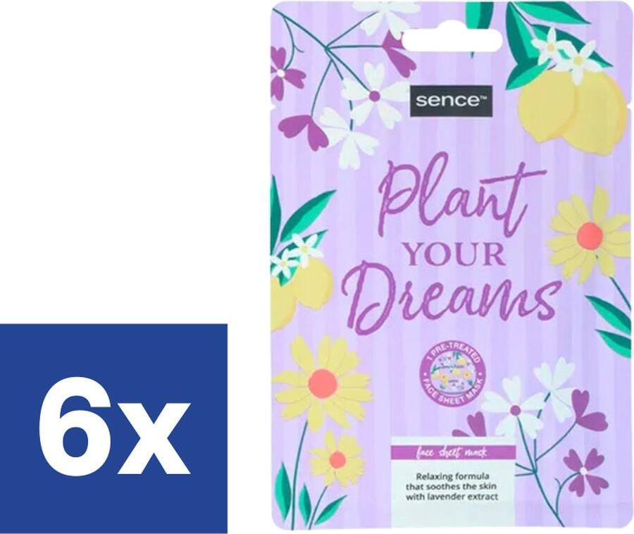Sence Collection Gezichtsmasker Plant Your Dreams 6 x 20 ml