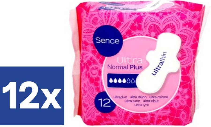 Sence Ultra Normal Plus Dun Maandverband 12 x 12 stuks