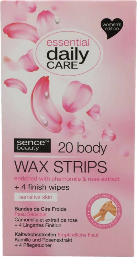 Sence Wax Strips voor het Lichaam 2 x 20 stuks Voordeelverpakking