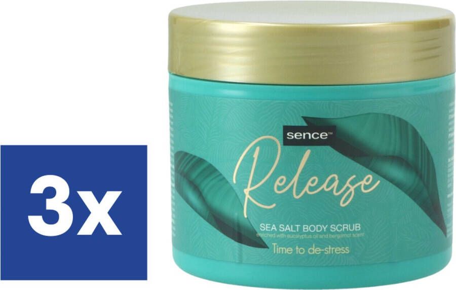 Sence Wellness Release sea Salt Body Scrub 3 x 500 g