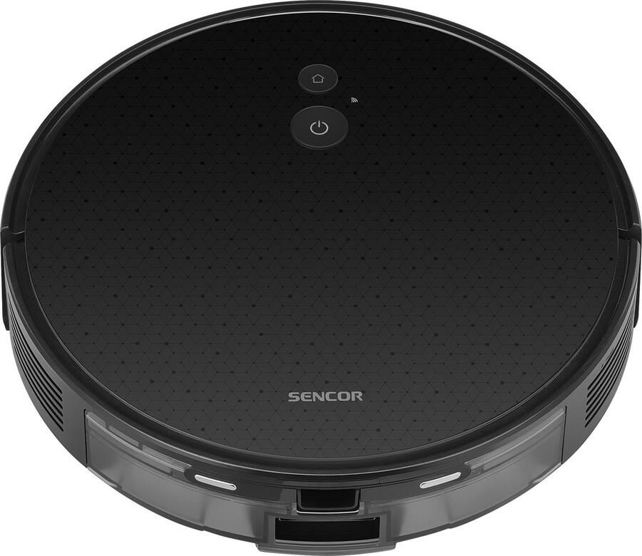 Sencor SRV 6450BK – Robotstofzuiger met dweilfunctie – Afstandsbediening – Met app – Gyroscopische navigatie – 4 zuigniveaus – 3 dweil intensiteitsniveaus – Stoot- en valsensoren – Zwart