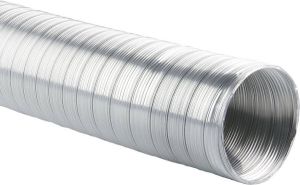 Sencys flexibele aluminium aan- afvoerslang voor o.a. afzuigkap Ø 100m x 3 meter lang