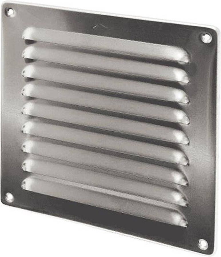 Sencys inox ventilatierooster met hor x 19.5 cm| rvs