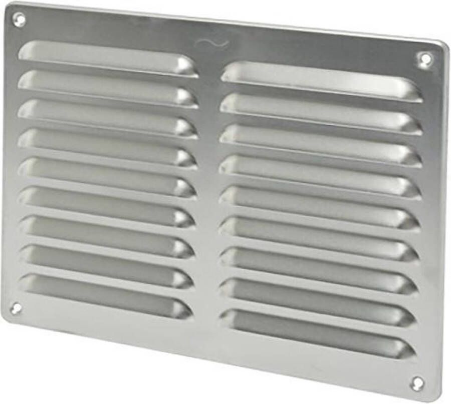 Sencys inox ventilatierooster met hor x 24.5 cm| rvs