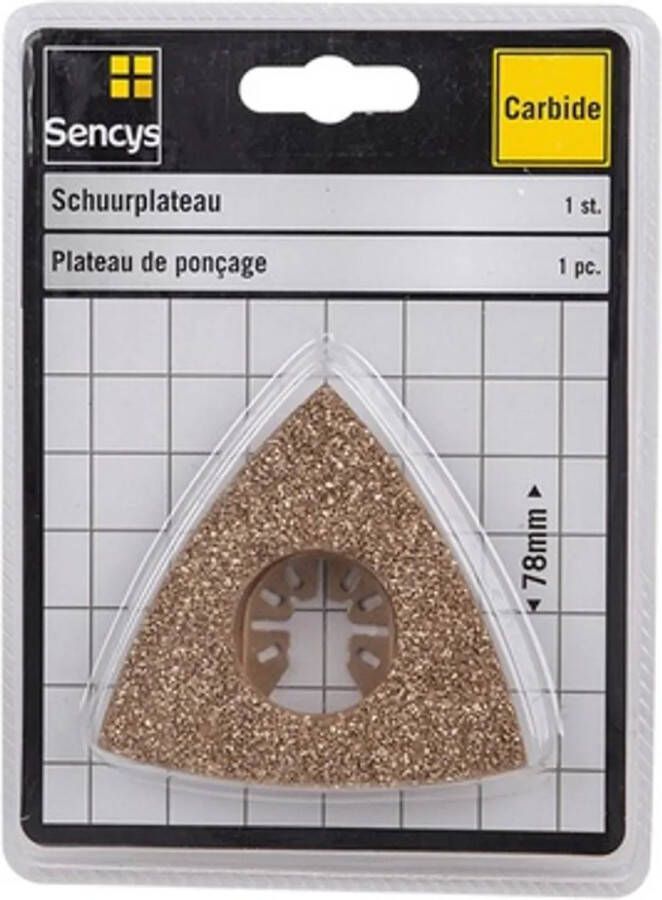 Sencys Schuurplateau Carbide 78mm