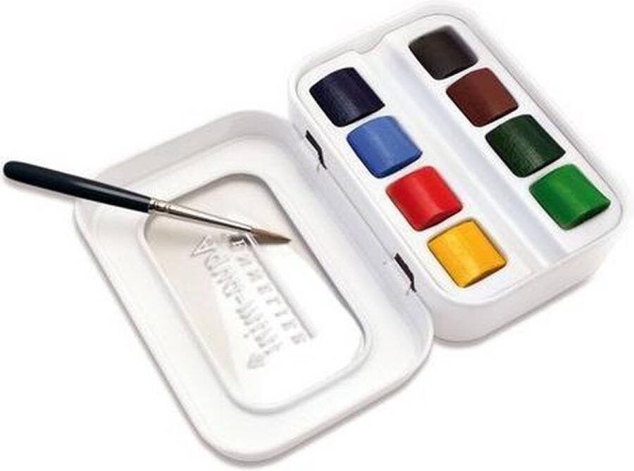 Sennelier Laquarelle set 8 halve napjes + 1 penseel N131618