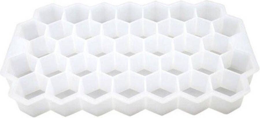 Sens Design honingraat ijsblokjes ijsblokjesvorm siliconen wit