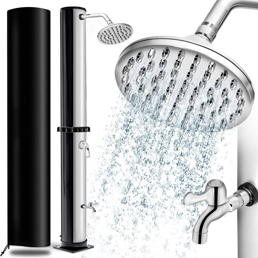 Sens Design Tuindouche – Solar buitendouche – Zilver – 40 liter