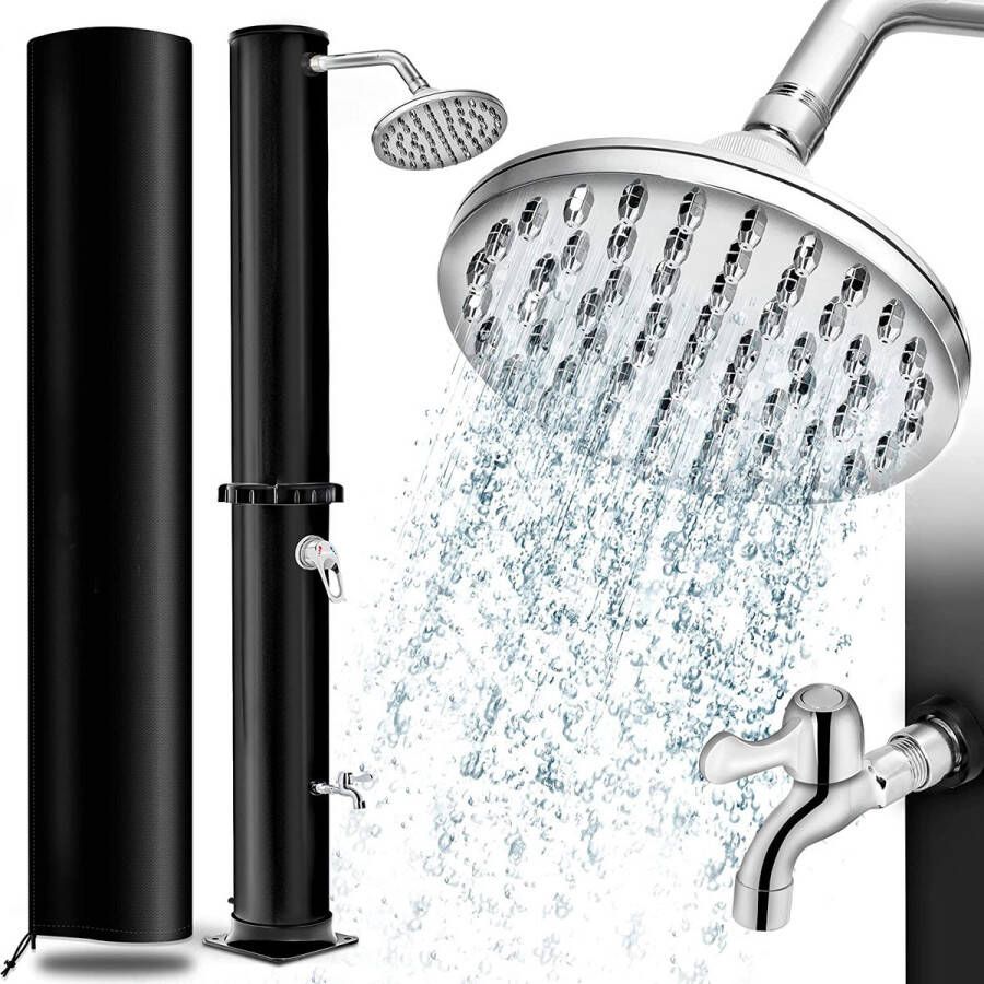 Sens Design Tuindouche – Solar buitendouche – Zwart – 40 liter