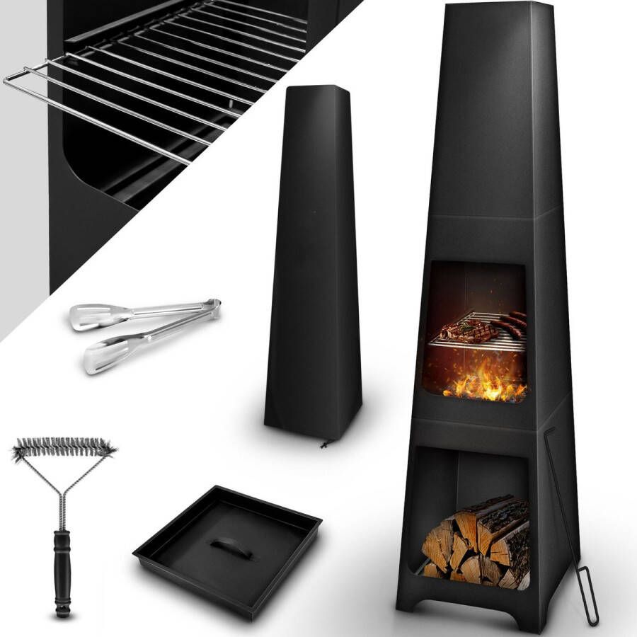 Sens Design Vuurkorf buiten Terrashaard Barbeque 1.5m hoog