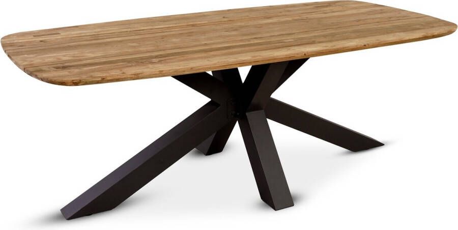 SenS-Line Brighton Teak Tuintafel With Alu Frame 220 Cm Bruin