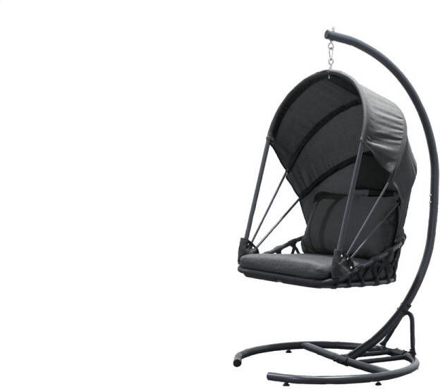 Meubelplaats Hangstoel Tony met kap Grijs - Foto 3