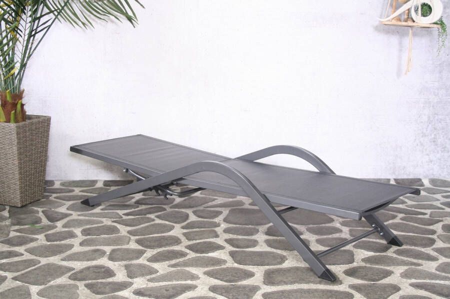 Woonboulevard Poortvliet Sunlounger Havana Antraciet