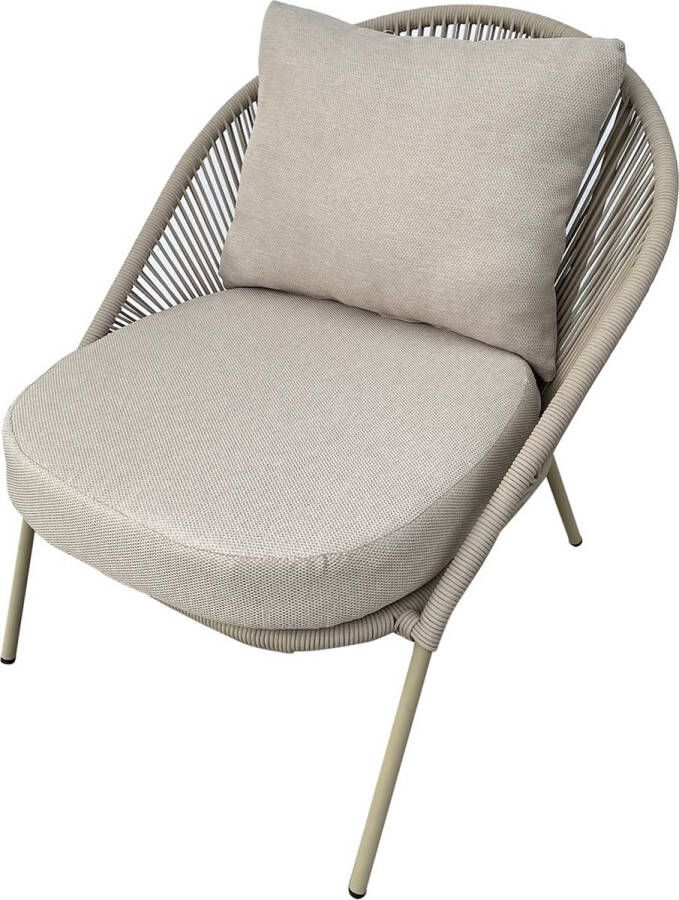 Sens-Line Ibiza Loungestoel Taupe Set Van 2