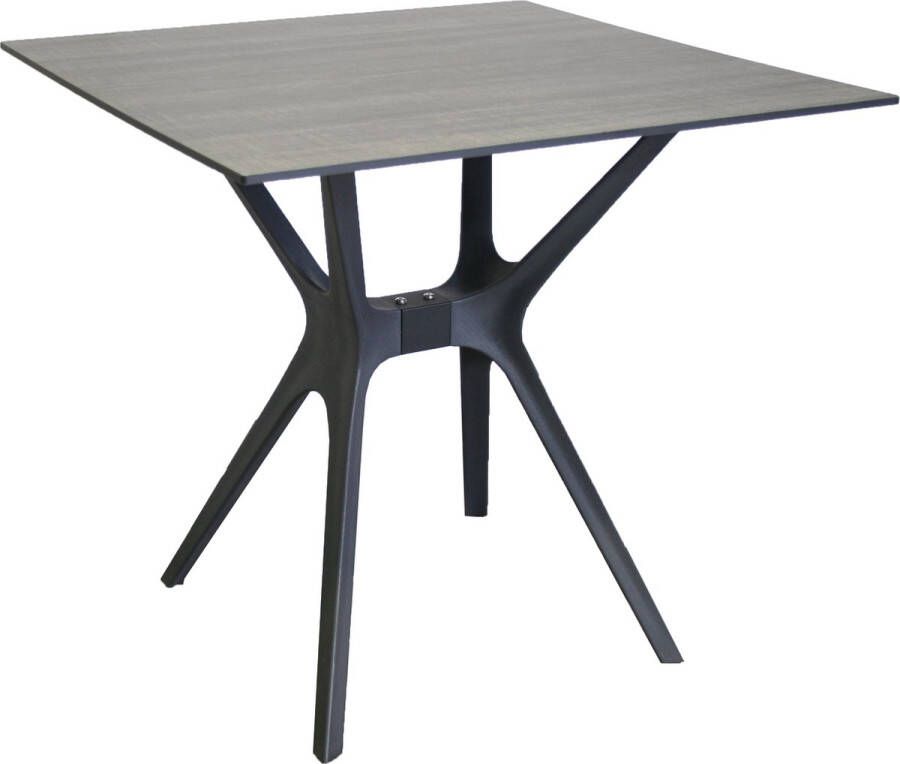 SenS-Line Jasper Tuintafel Kunststof 80cm Grijs