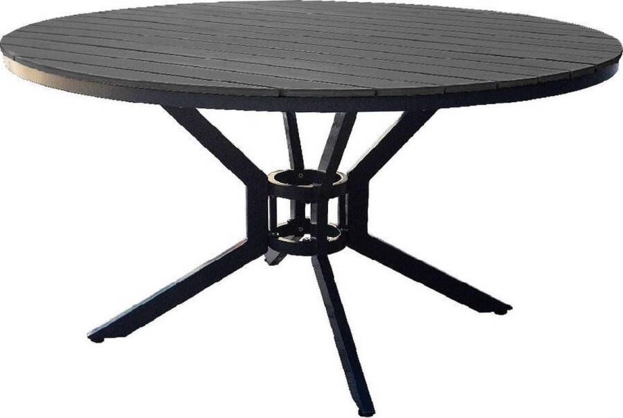SenS-Line Jersey tuintafel antraciet rond 140 cm