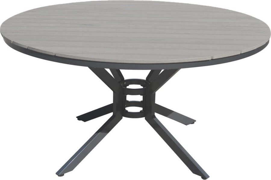SenS-Line Jersey Tuintafel Polywood Ø140cm Grijs