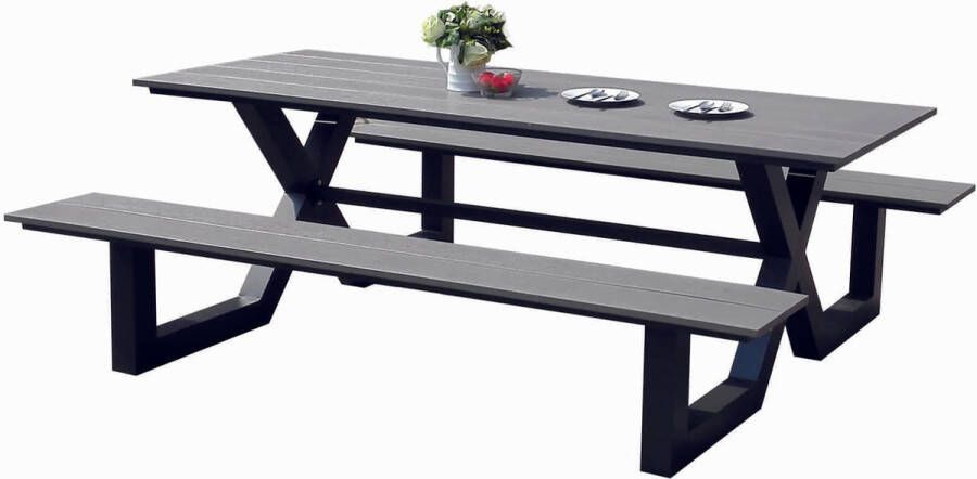 SenS-Line Kelvin Picknick Tuintafel 210x175x73 Wit