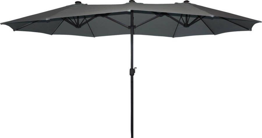 SenS-Line Marbella Parasol Grijs 270x450 Cm Grijs