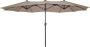 SenS-Line Marbella Parasol Taupe 270x450 Cm Grijs - Thumbnail 1