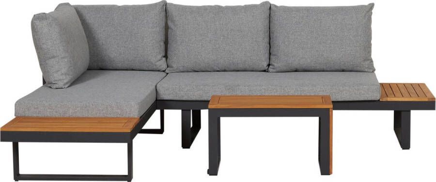 SenS-Line Olympia Multifunctionele loungeset Voor Buiten 3-delige Set Aluminium Acacia Polyester