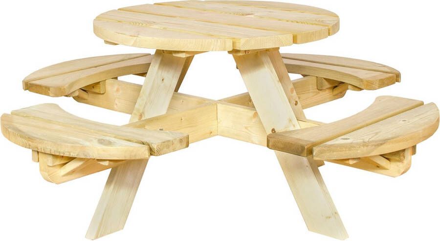 SENS-Line Kinderpicknicktafel Rond 120 Cm Diameter 4 Zitjes