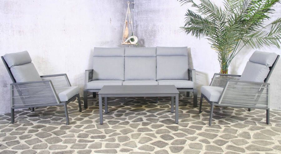SenS-Line Rio Aluminium Loungeset Grijs