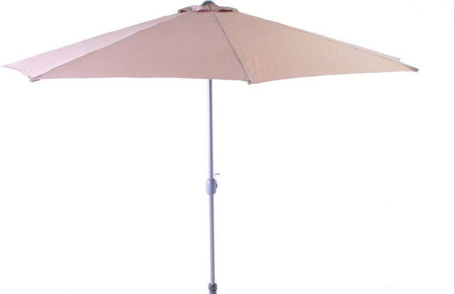 SenS-Line Salou Parasol Taupe Ø300 Cm Grijs