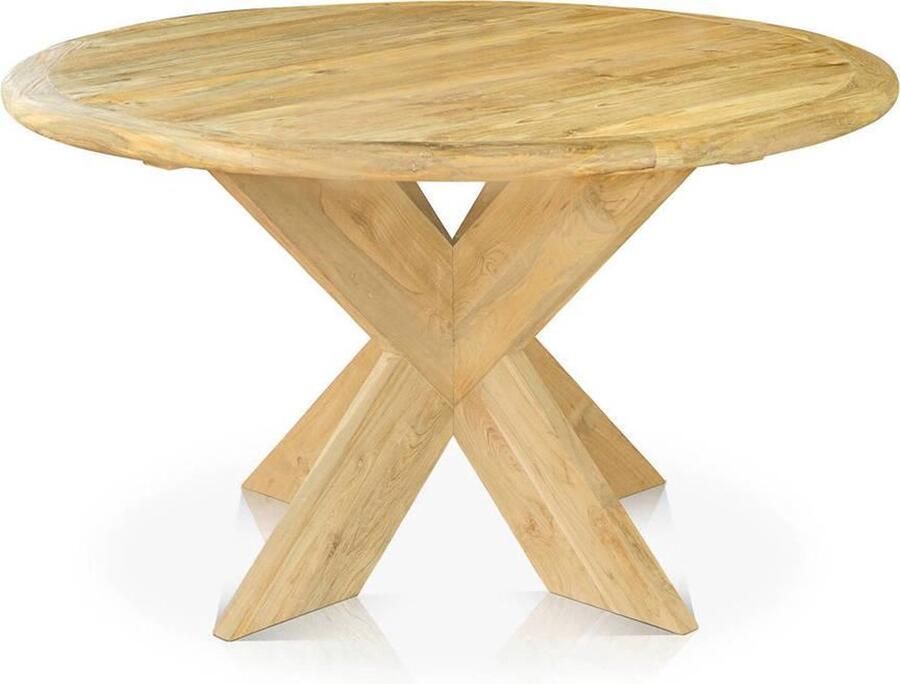 Van Kooten Tuin en Buitenleven SenS-Line Malta teak tafe Ø 130 cm- Teak- Sens-Line - Foto 3