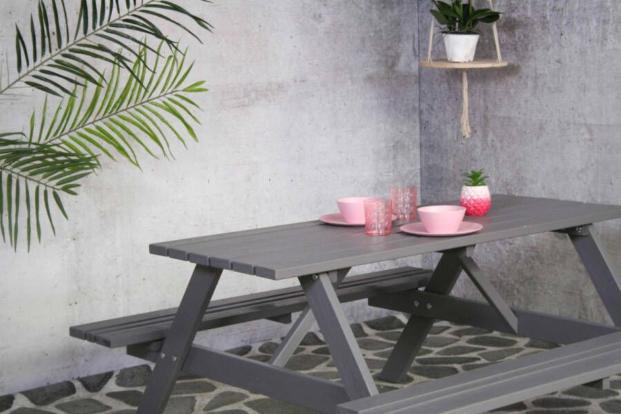 SenS-Line SenS Line Remia picknicktafel 150 cm Hout Grijs