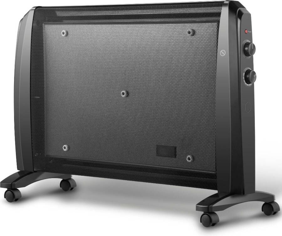 SensaHome HY-200C Staande Verwarming Elektrische Convectorkachel met Thermostaat Keramische Verwarming Energiezuinige Heater Ventilatorkachel Radiator Terrasverwarmer Zwart 1000W 2000W 79x27x54 CM