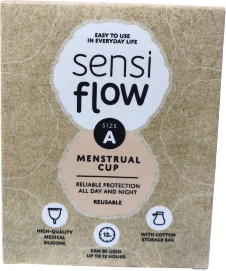Sensi flow Menstrual cup size A met bijhorende zakje erbij