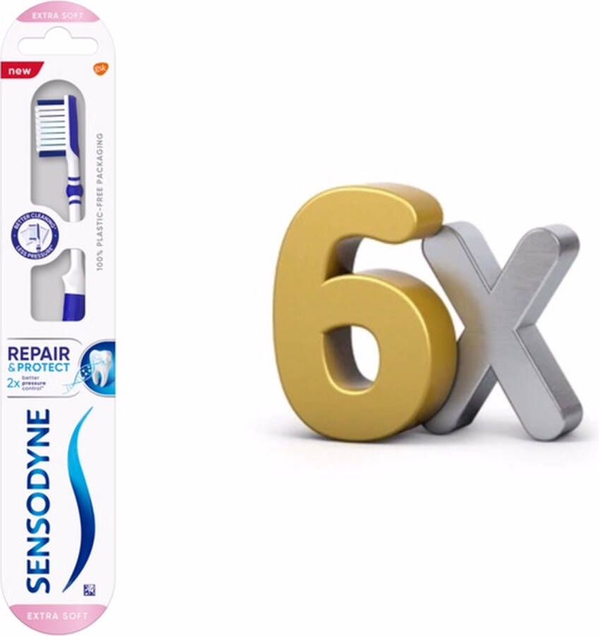 Sensodyne 2 x 3 REPAIR & PROTECT EXTRA SOFT TOOTHBRUSH Voordeelpakket