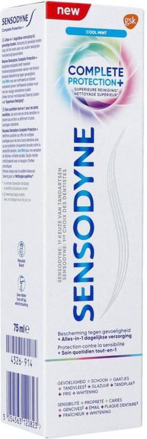 Sensodyne 3x Tandpasta Complete Protection 75 ml