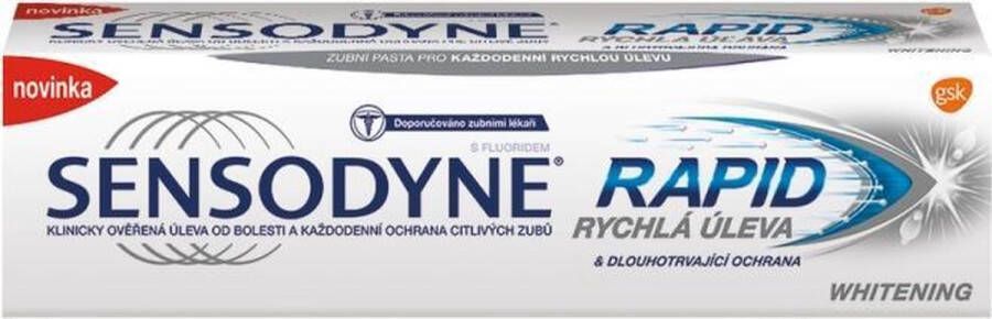 Sensodyne Whitening Rapid Relief whitening tandpasta voor gevoelige tanden 75ml