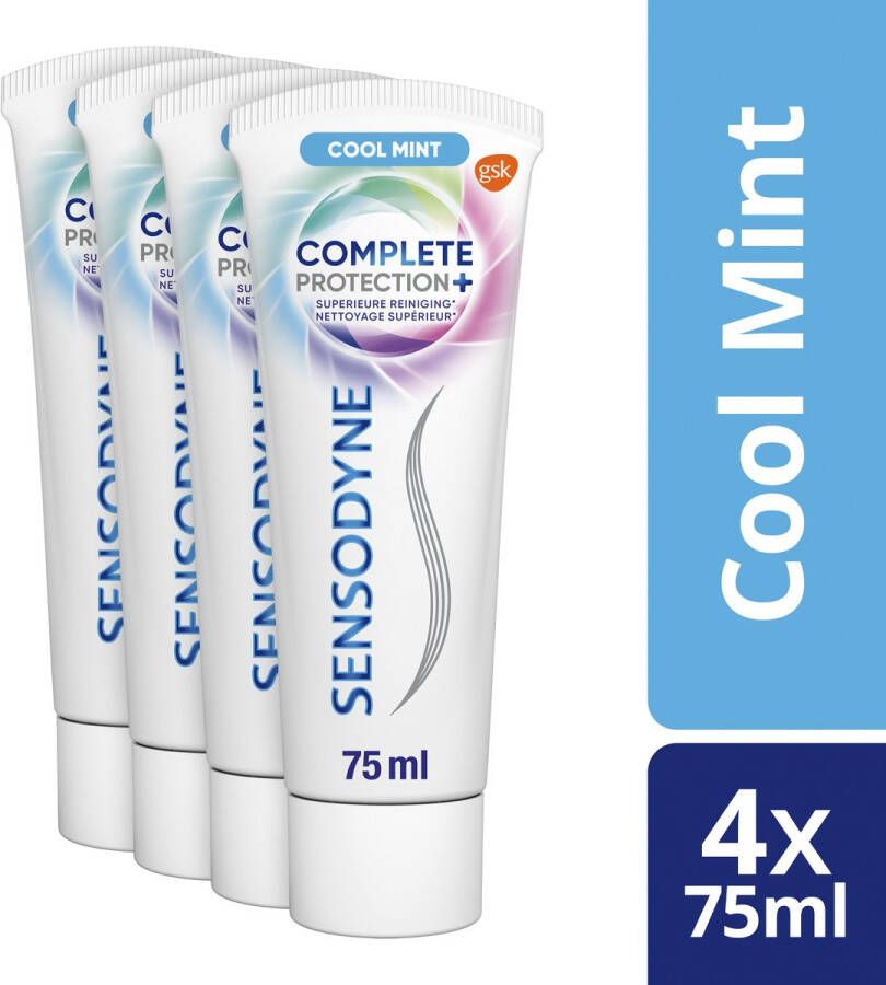 Sensodyne Complete Protection + Cool Mint tandpasta voordeelverpakking 4x75 ml