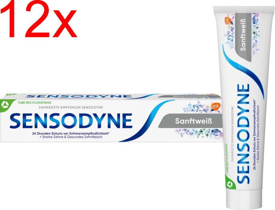 Sensodyne Gentle Whitening Tandpasta Voordeelverpakking 12 x 75 ML