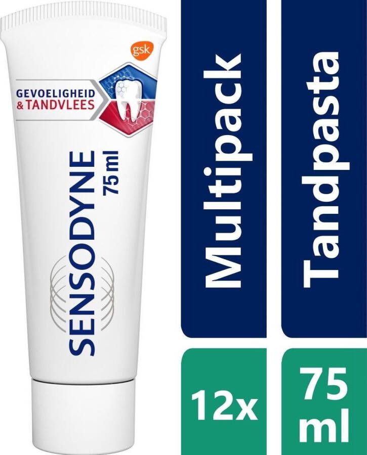 Sensodyne Gevoeligheid & Tandvlees Tandpasta Voordeelverpakking 12 Stuks