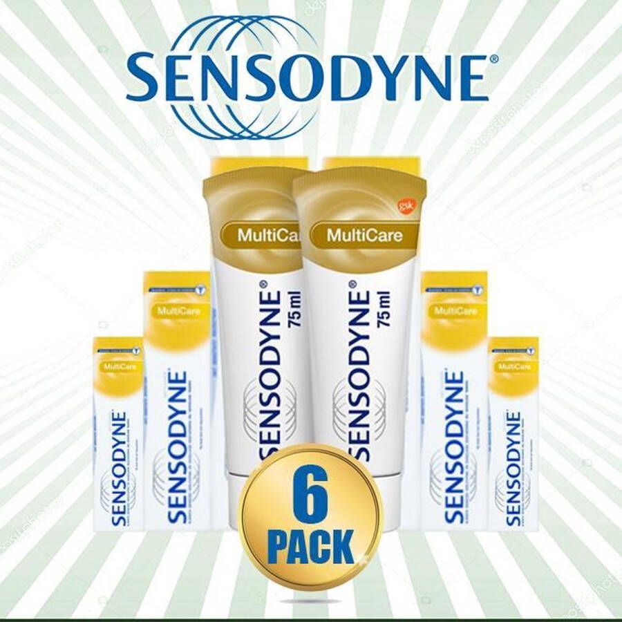 Sensodyne Multicare Tandpasta 75ml 6 Pack Voordeelverpakking